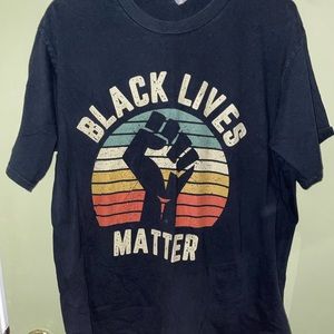 black, blm, vintage, t shirt